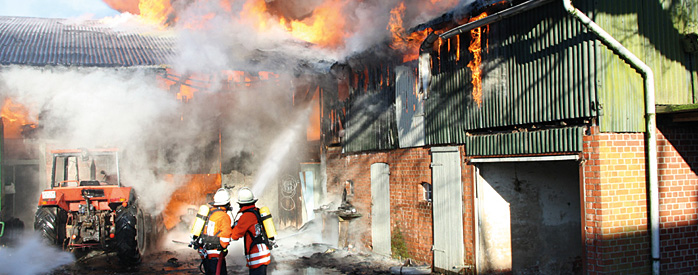 FEU, Großbrand in Brackel